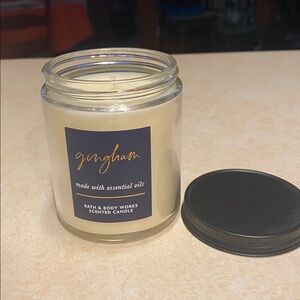 Bath & Body Works Gingham Candle with Black Lid